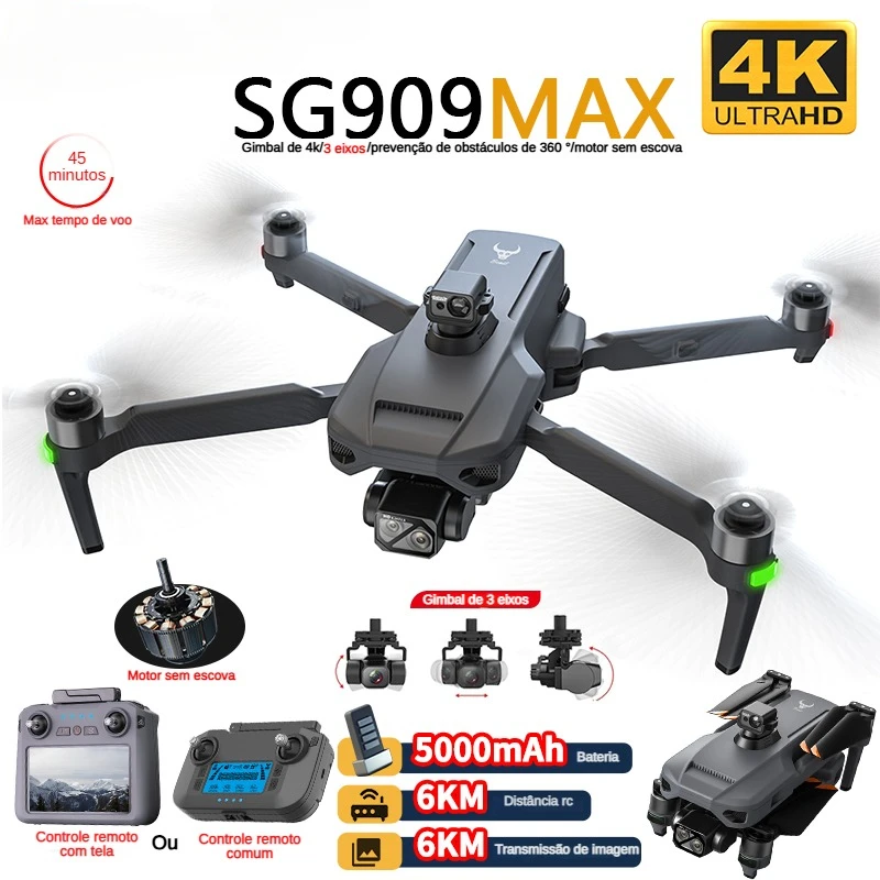 Drone Gimbal 3 Axis - ZLL SG909 SG909MAX Drone professionale con